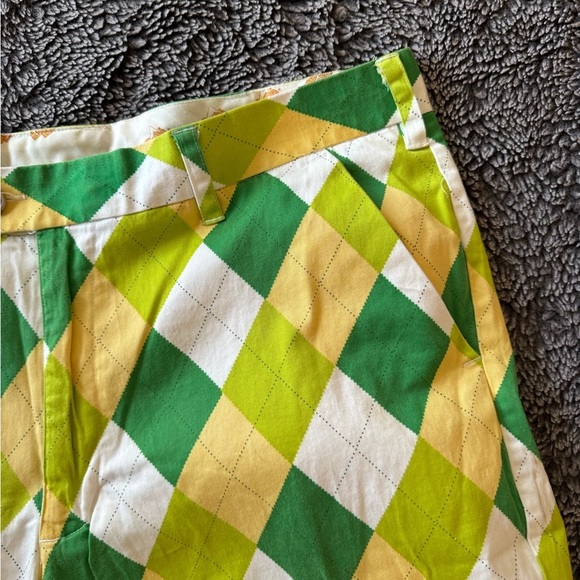 LOUDMOUTH Men’s Argyle Golf Shorts - Picture 9 of 16